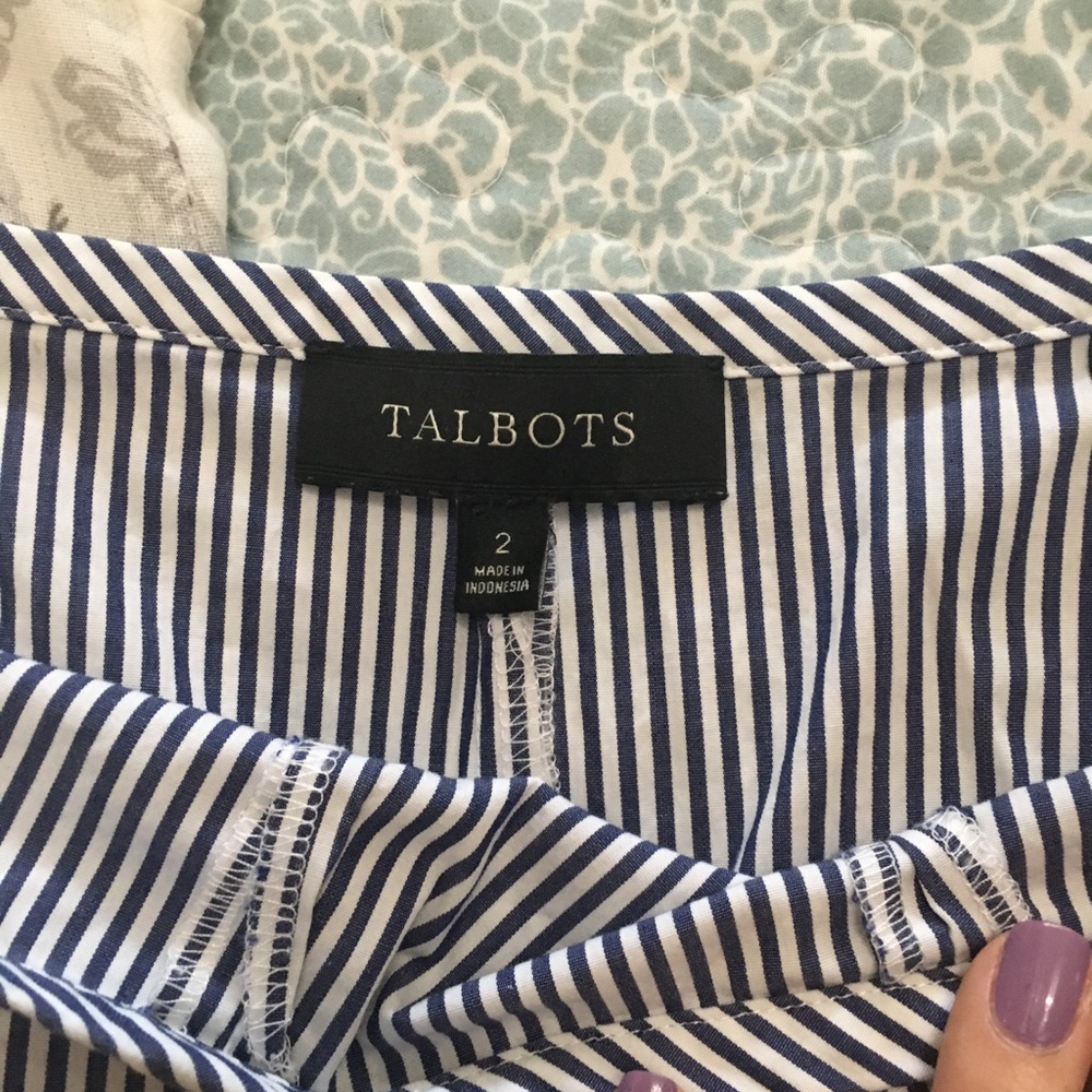 Cotton striped skirt